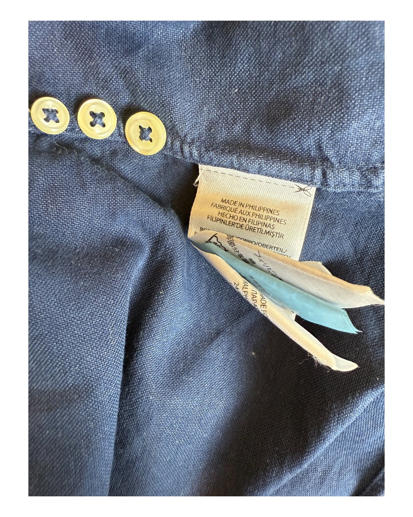 Polo Ralph Lauren Oxfordhemd marineblau Größe L