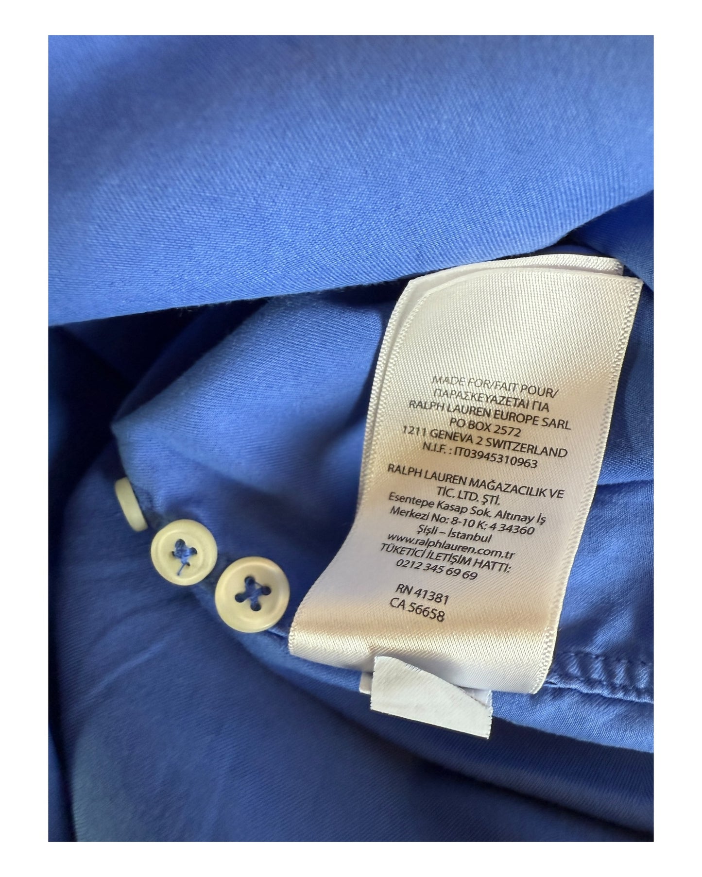 Polo Ralph Lauren Hemd blau Größe M