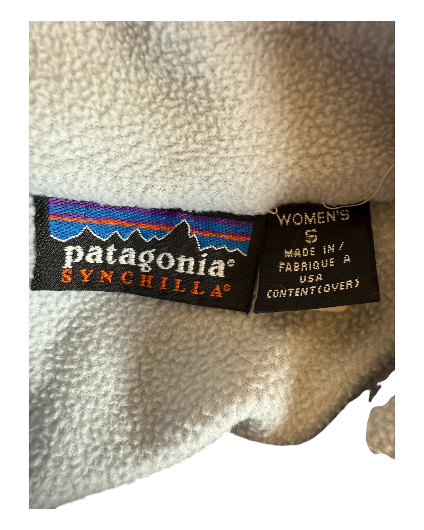 Patagonia Fleece Half Zip Pullover hellblau Größe S