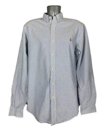 Polo Ralph Lauren Oxfordhemd blau weiß gestreift Größe L