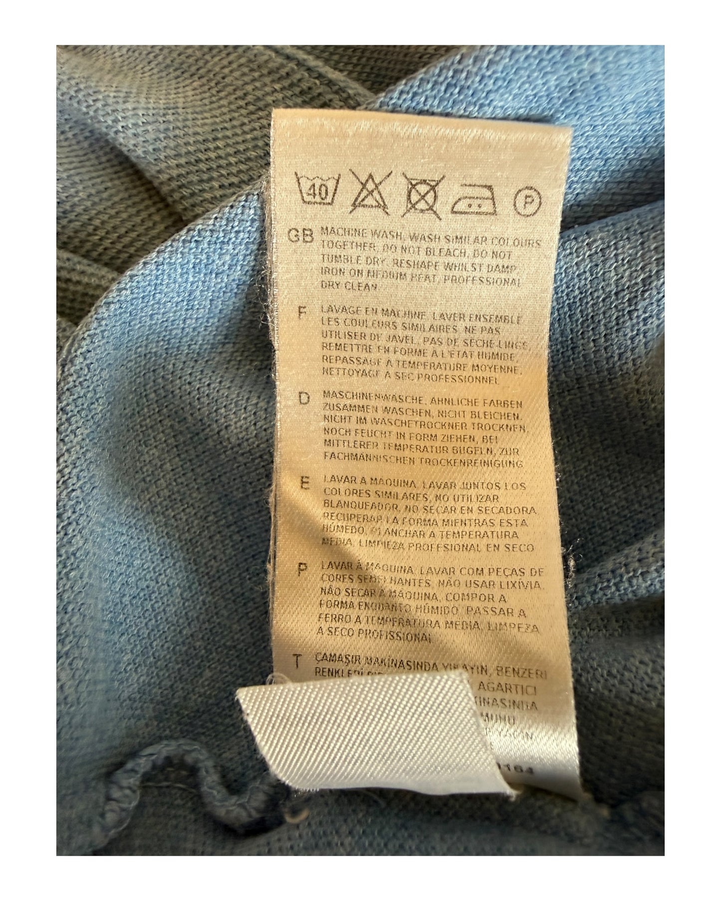 Fred Perry Poloshirt hellblau Größe M