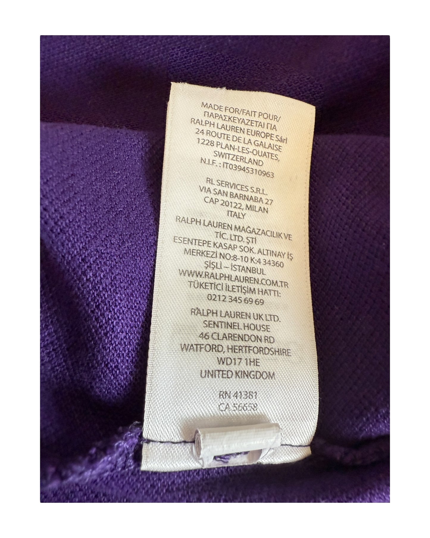 Polo Ralph Lauren Poloshirt violett Größe L