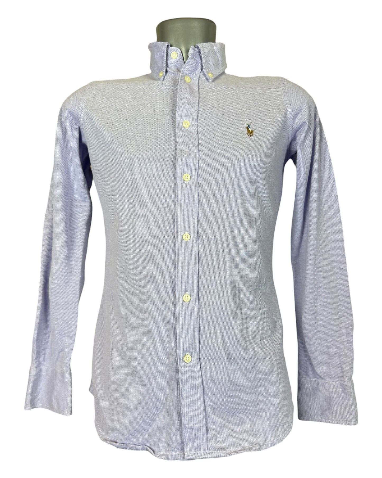 Polo Ralph Lauren Knit Oxford Bluse flieder Größe M