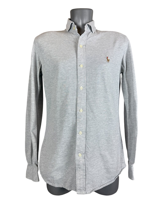 Polo Ralph Lauren Knit Oxfordhemd grau Größe M