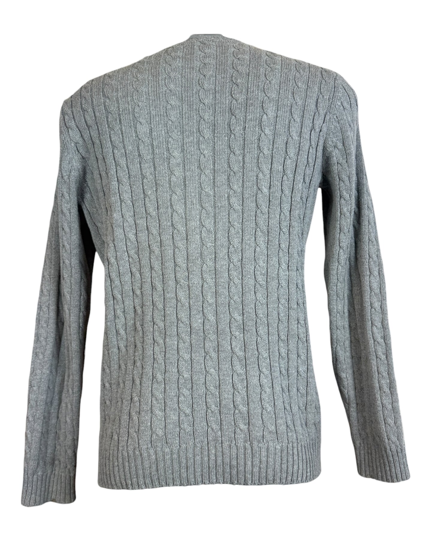 Polo Ralph Lauren Zopfmuster Pullover grau Größe M