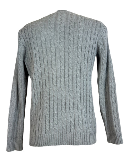 Polo Ralph Lauren Zopfmuster Pullover grau Größe M