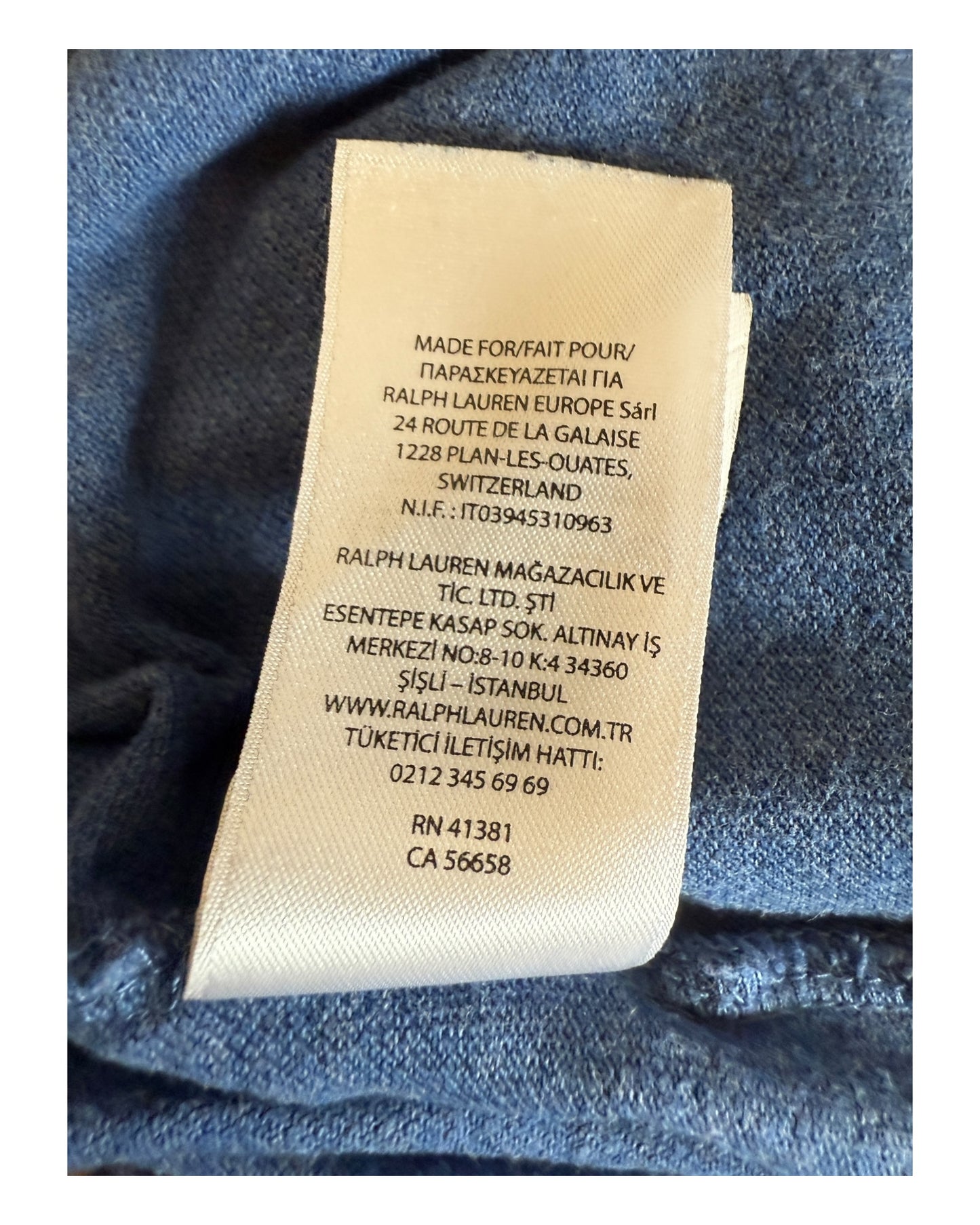 Polo Ralph Lauren Poloshirt blau Größe L