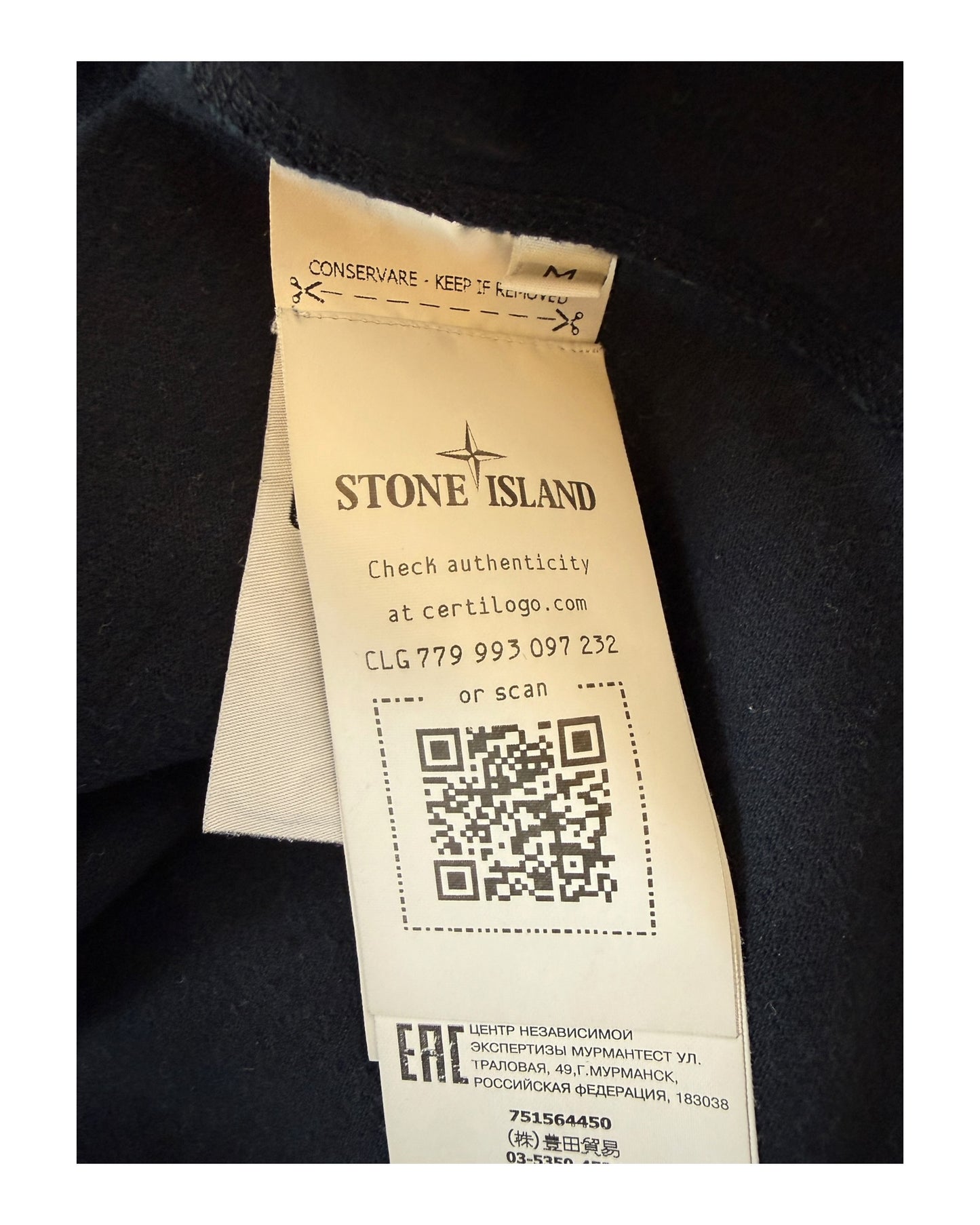 Stone Island Pullover schwarz Größe M