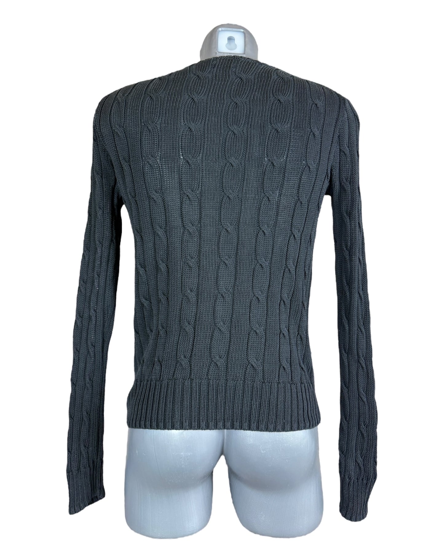 Polo Ralph Lauren Zopfmuster Pullover schwarz Größe M