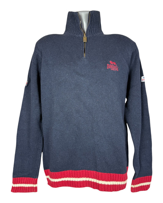 Lonsdale Half Zip Pullover marineblau Größe L
