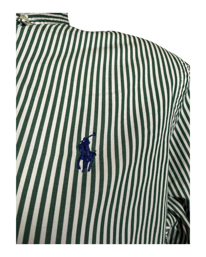 Polo Ralph Lauren Hemd grün weiß gestreift Größe M