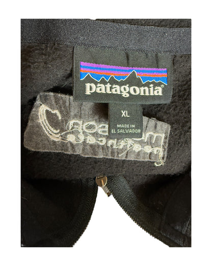 Patagonia Fleece Half Zip Pullover schwarz Größe XL