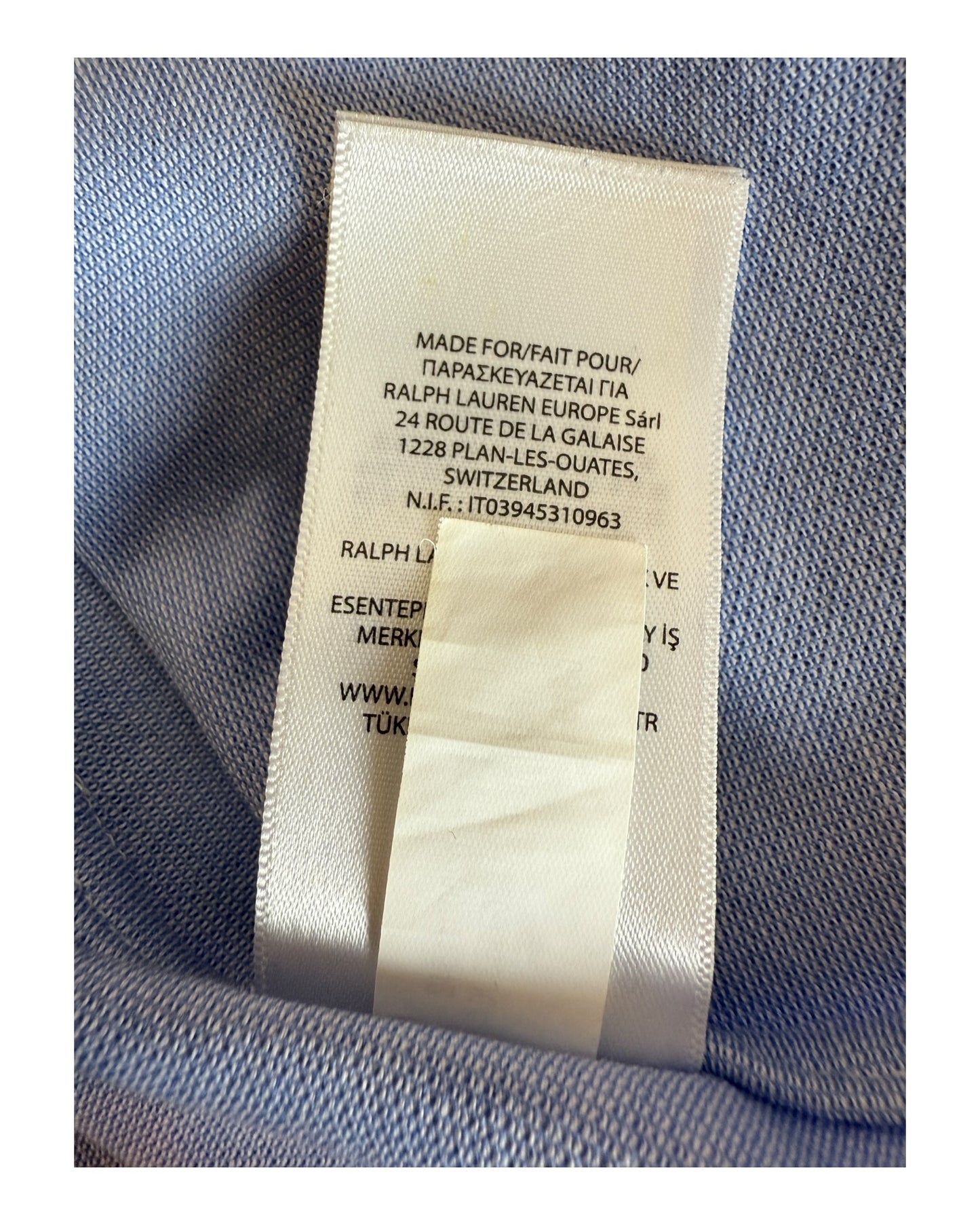 Polo Ralph Lauren Knit Oxford Bluse hellblau Größe M