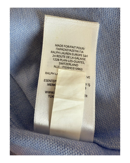 Polo Ralph Lauren Knit Oxford Bluse hellblau Größe M