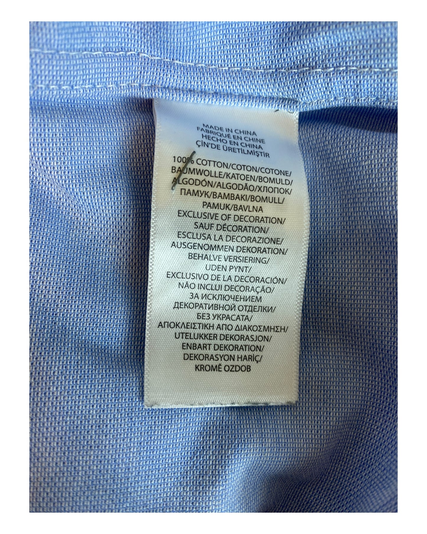Polo Ralph Lauren Knit Oxfordhemd Bluse hellblau Größe M