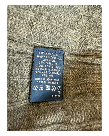 Polo Ralph Lauren Zopfmuster Pullover grau Größe M