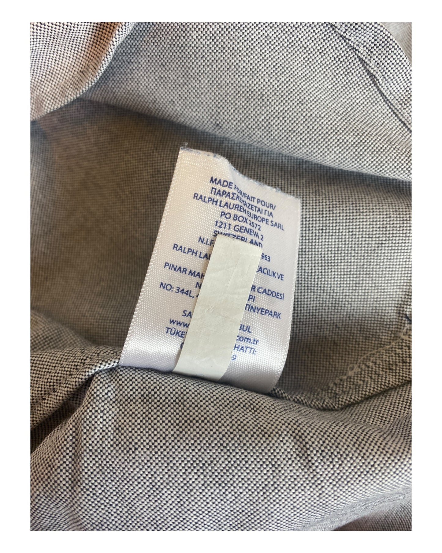 Polo Ralph Lauren Oxfordhemd grau Größe M