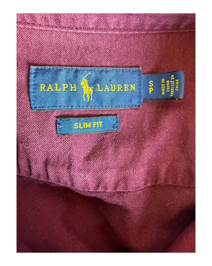 Polo Ralph Lauren Oxford Bluse bordeauxrot Größe S