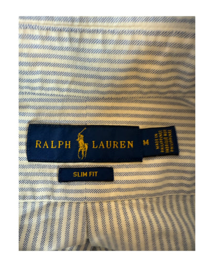 Polo Ralph Lauren Oxfordhemd hellblau weiß gestreift Größe M