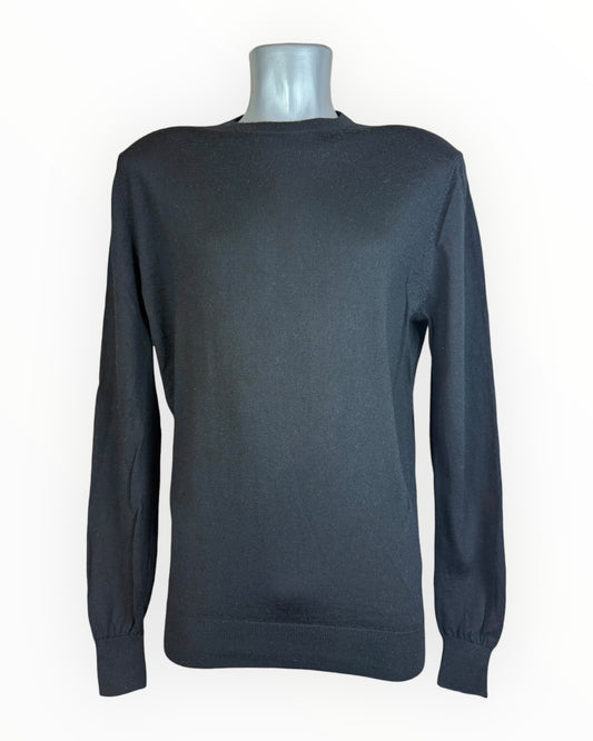 Suit Supply Pullover Merinowolle schwarz Größe M