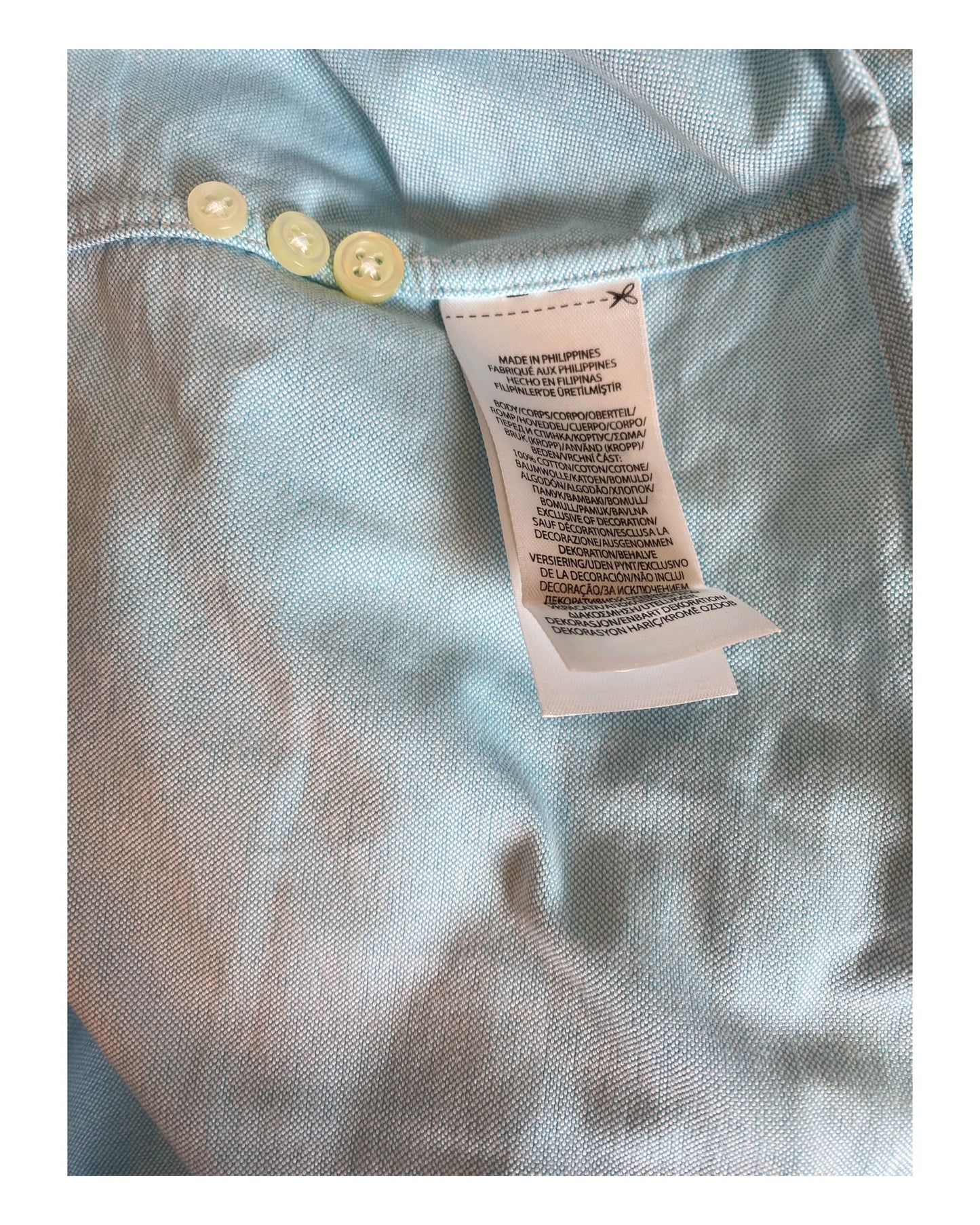 Polo Ralph Lauren Oxfordhemd türkis Größe L