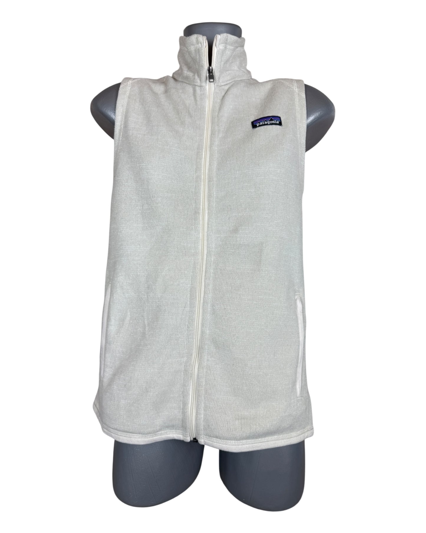 Patagonia Fleece Weste creme Größe M