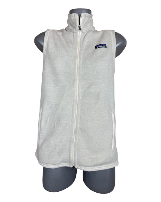 Patagonia Fleece Weste creme Größe M