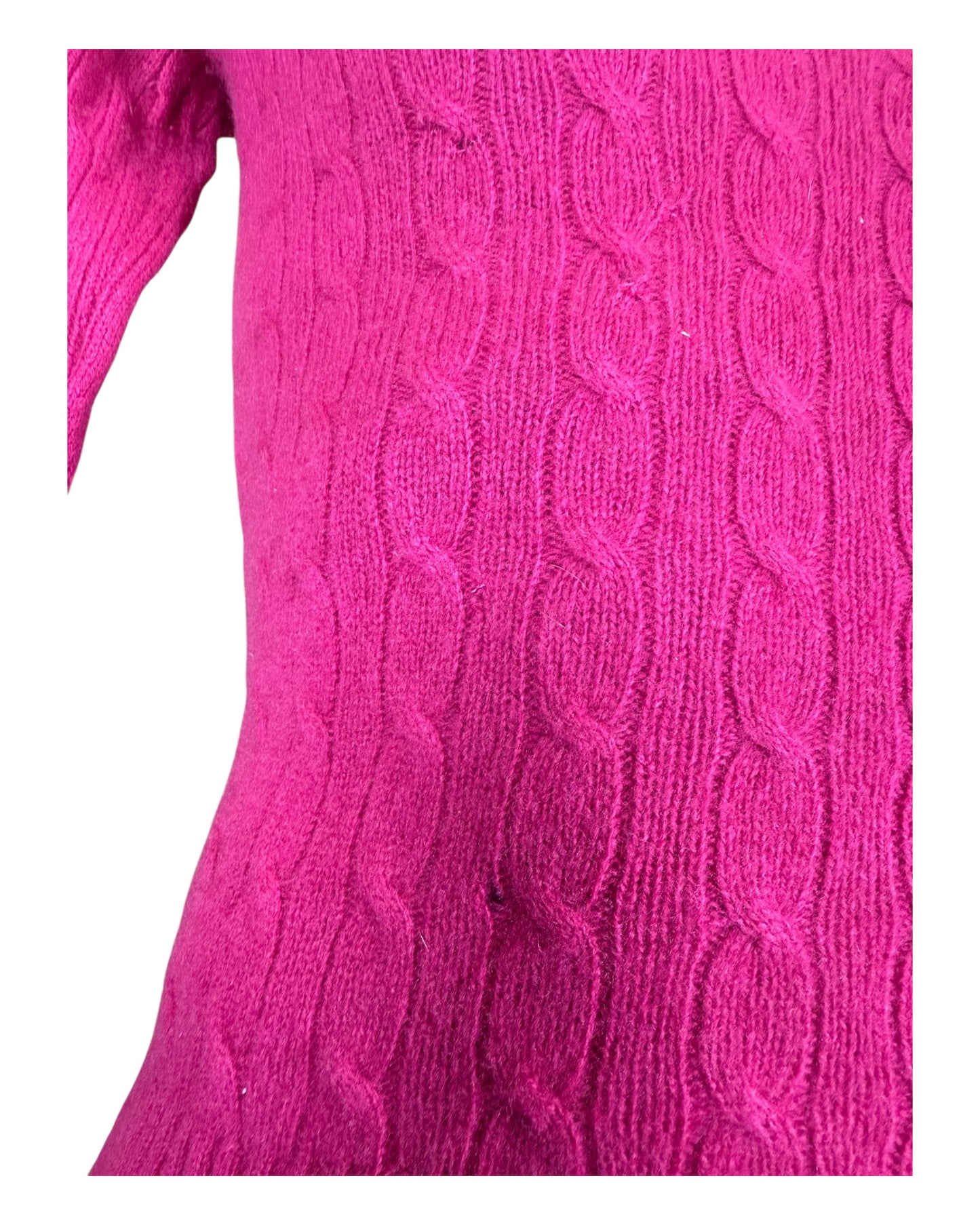 Polo Ralph Lauren Zopfmuster Pullover pink Größe S