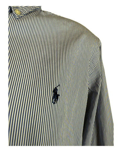 Polo Ralph Lauren Hemd blau weiß gestreift Größe L