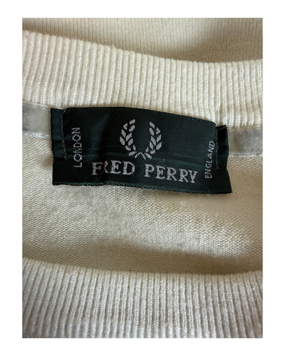 Fred Perry Pullover weiß Größe M