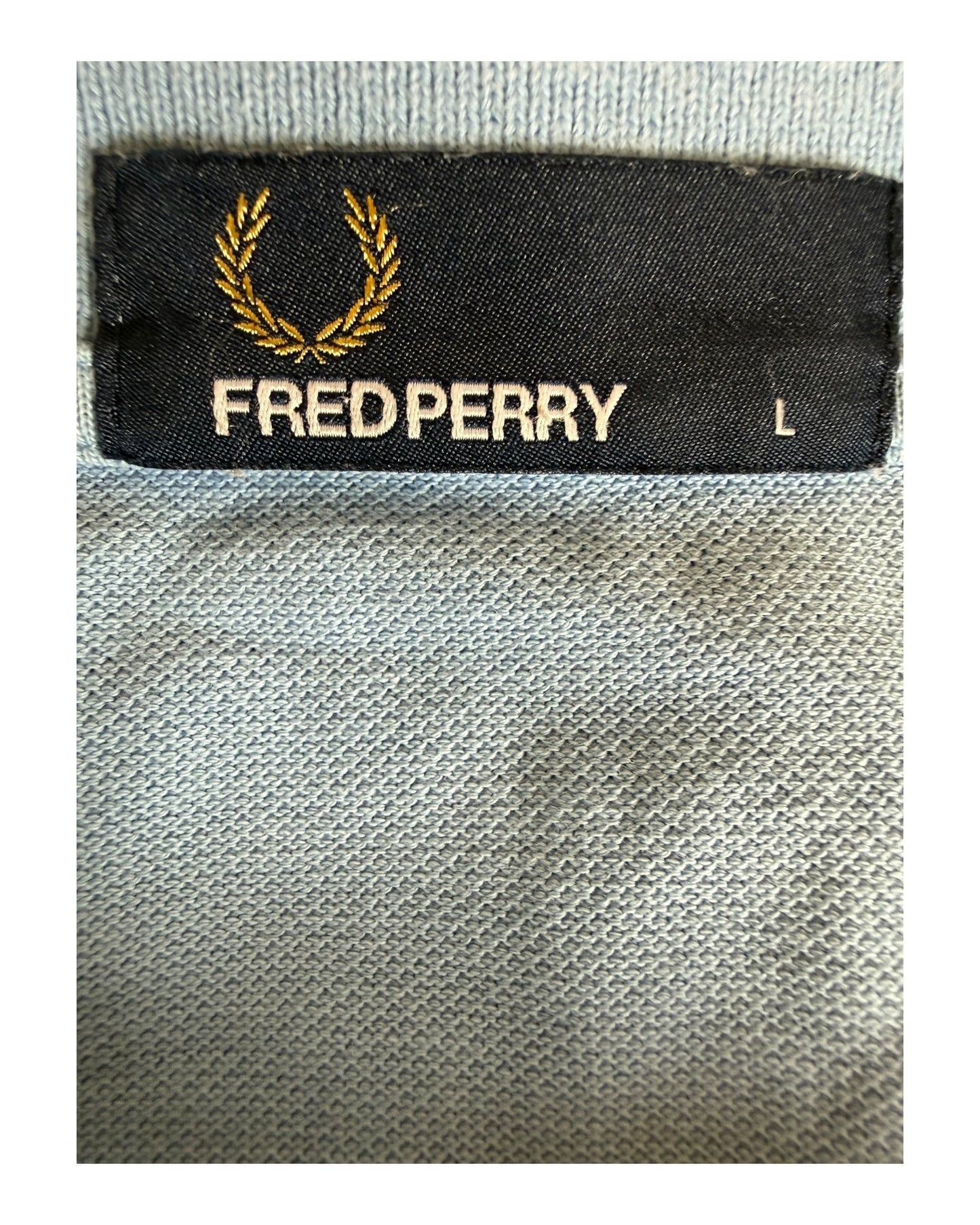 Fred Perry Poloshirt hellblau Größe L