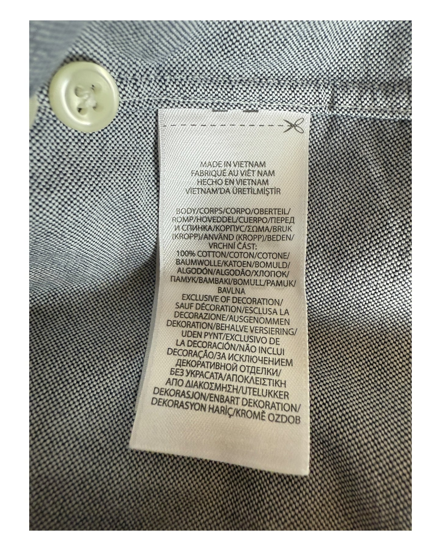 Polo Ralph Lauren Oxfordhemd grau Größe L