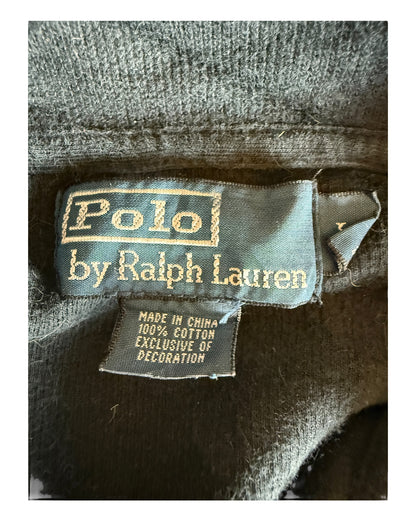 Polo Ralph Lauren Half Zip Pullover schwarz Größe L