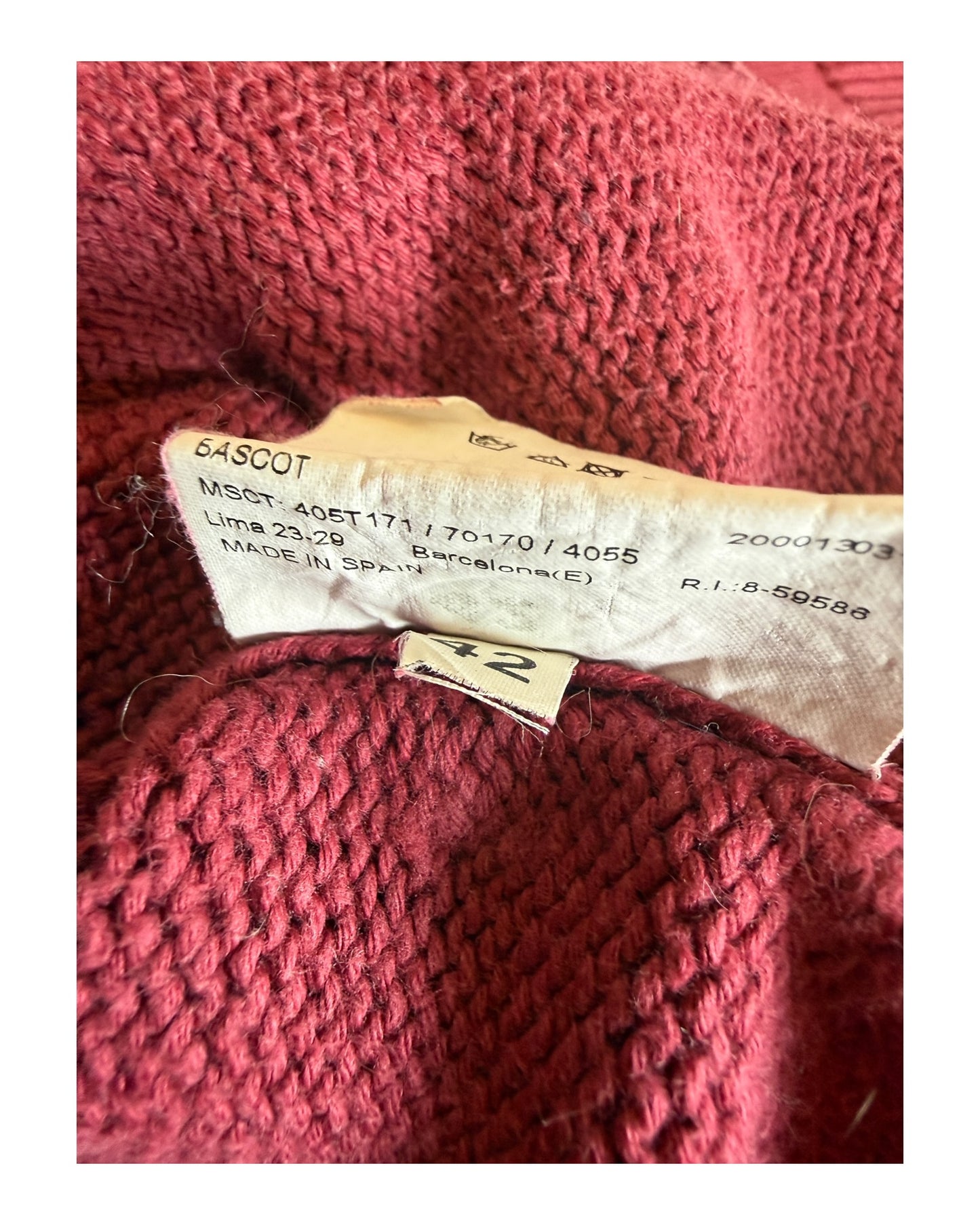 Burberry Strickjacke rot Größe XL
