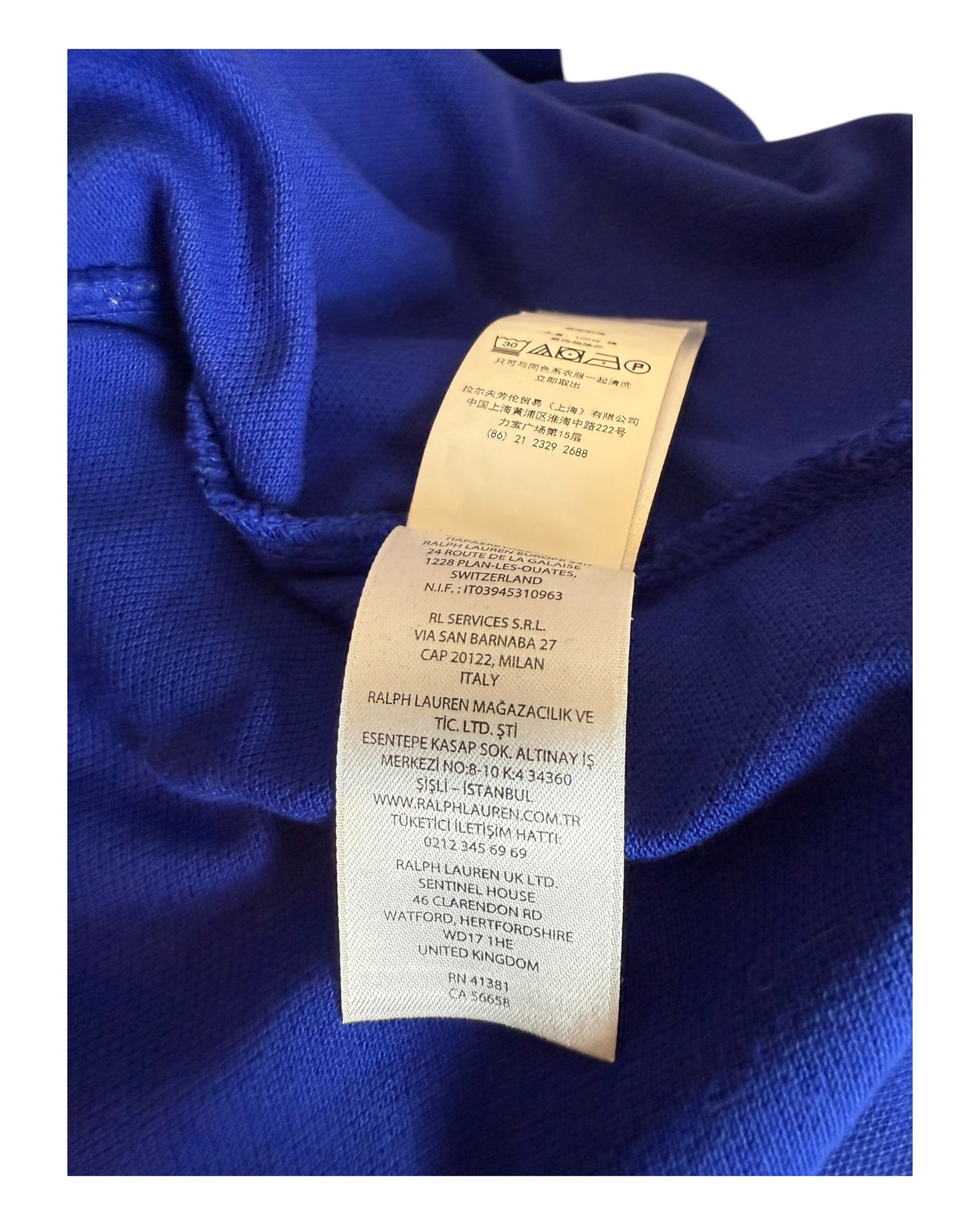 Polo Ralph Lauren Poloshirt blau Größe L