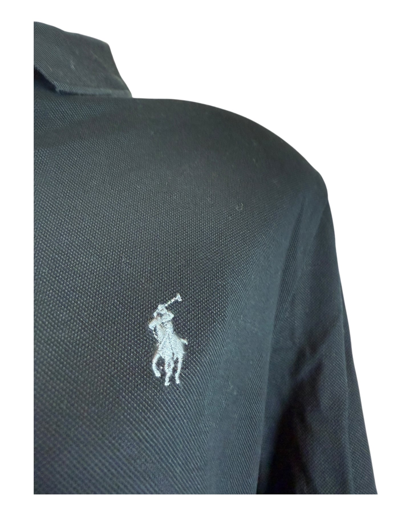 Polo Ralph Lauren langärmliges Poloshirt schwarz Größe M