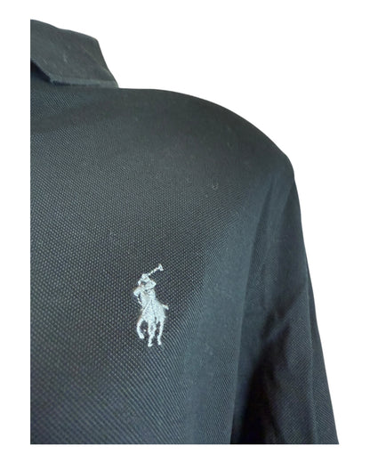 Polo Ralph Lauren langärmliges Poloshirt schwarz Größe M