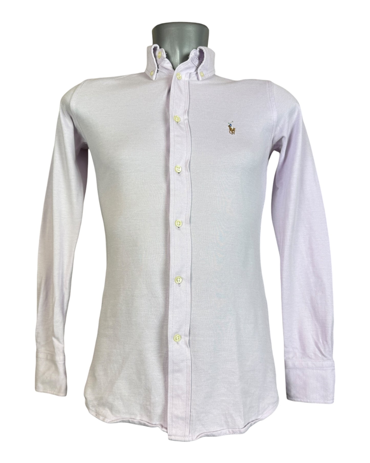 Polo Ralph Lauren Knit Oxford Bluse rosa Größe XS