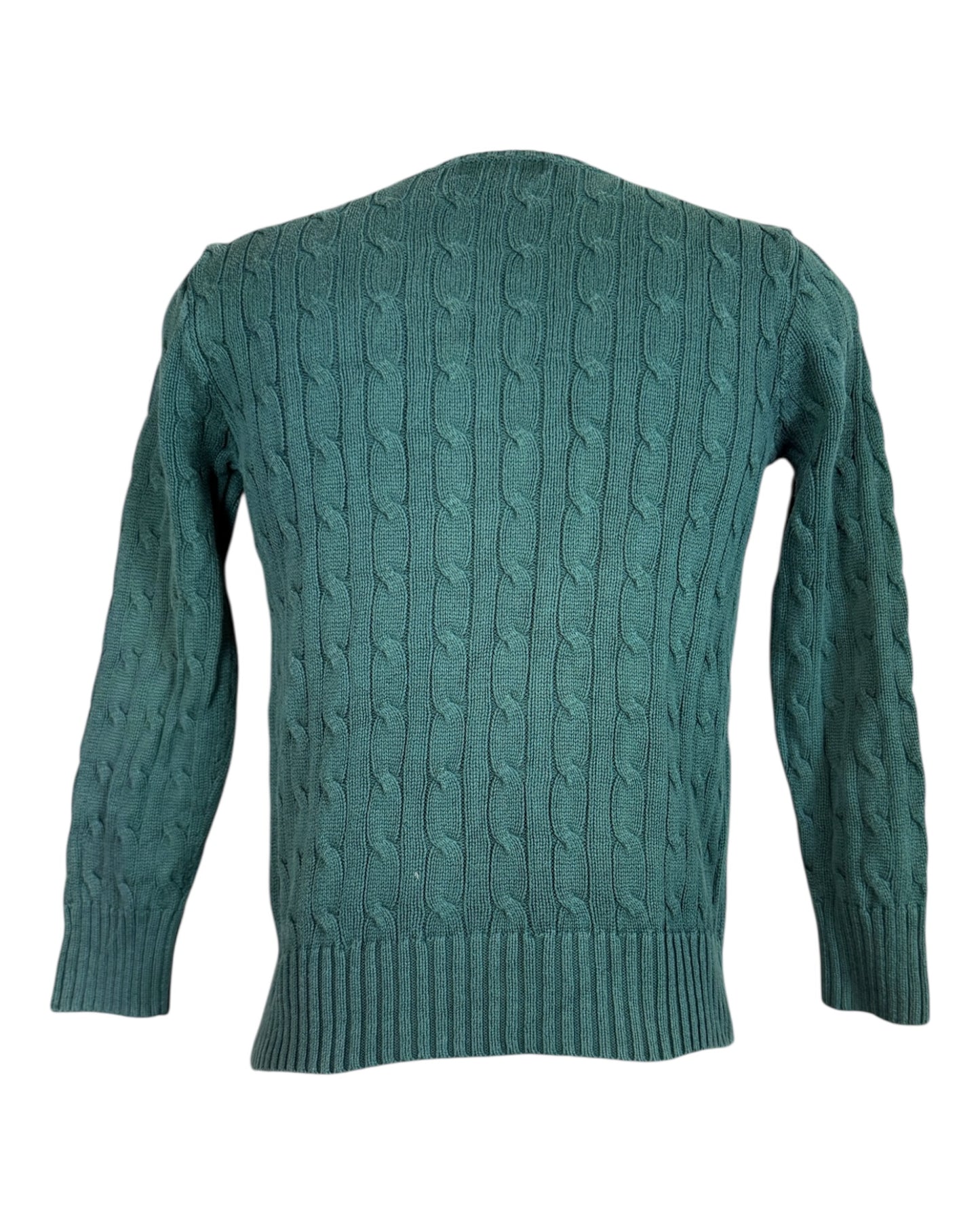 Polo Ralph Lauren Zopfmuster Pullover dunkelgrün Größe S