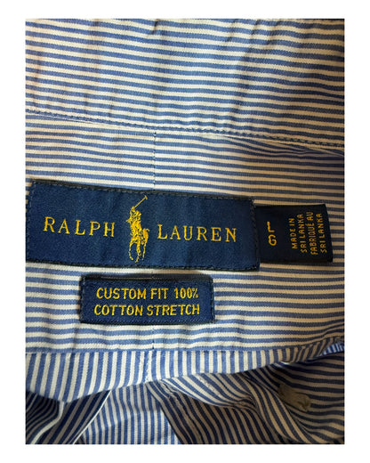 Polo Ralph Lauren Hemd blau weiß gestreift Größe L
