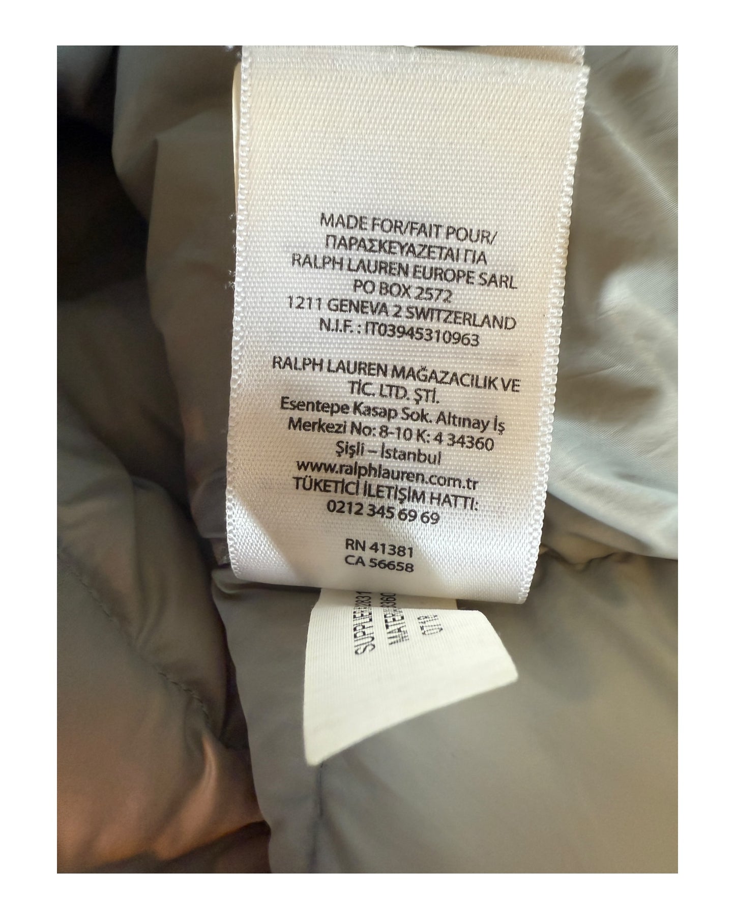 Polo Ralph Lauren Daunenweste beige Größe M