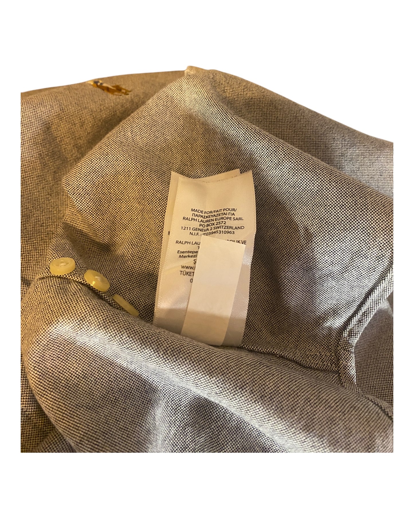 Polo Ralph Lauren Oxfordhemd grau Größe L