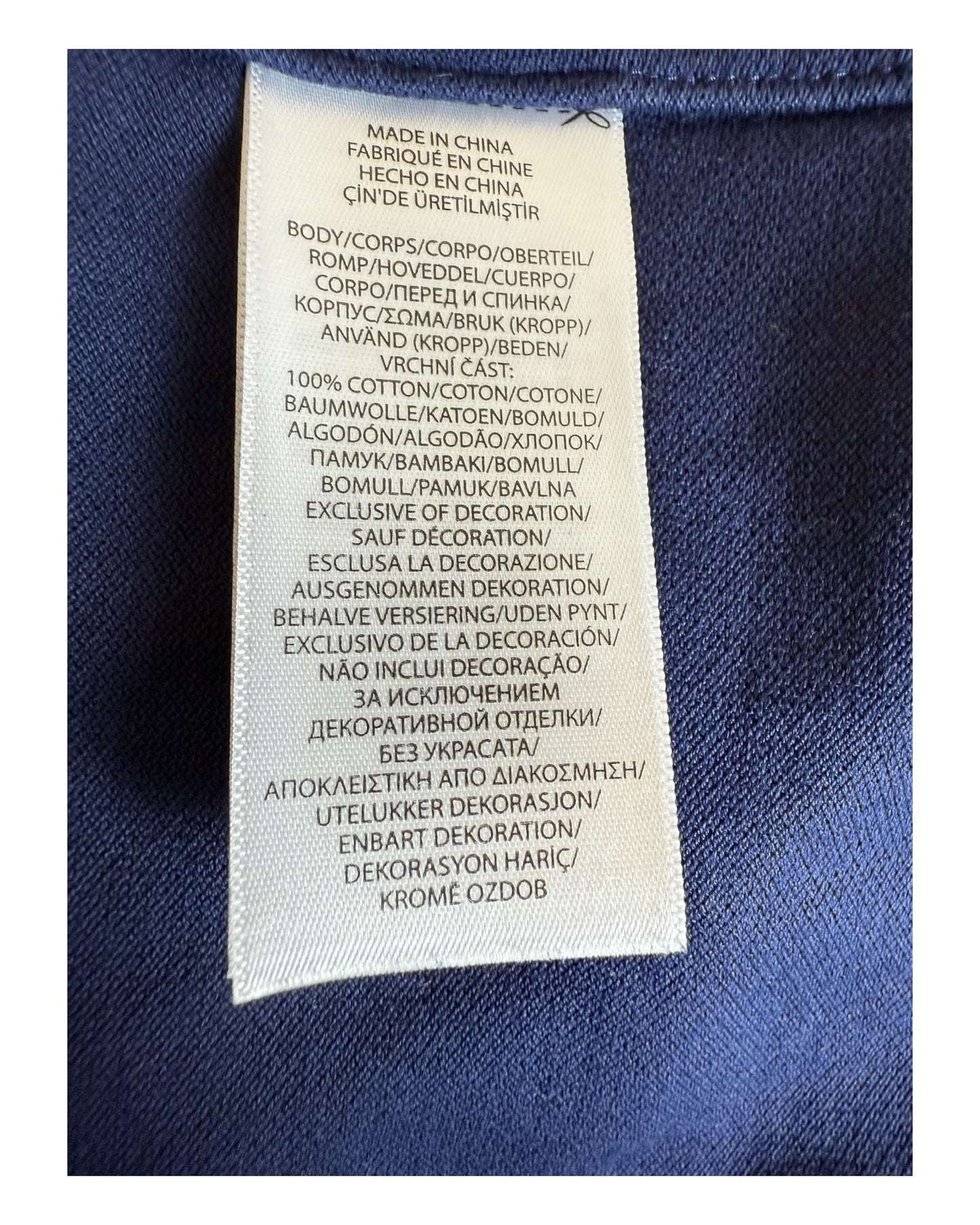 Polo Ralph Lauren Knit Oxford Bluse marineblau Größe S