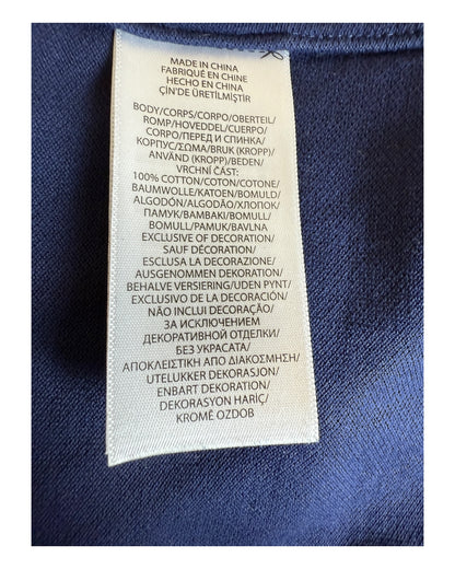 Polo Ralph Lauren Knit Oxford Bluse marineblau Größe S