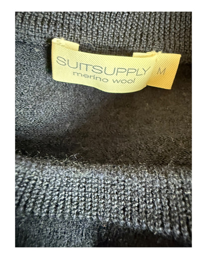 Suit Supply Pullover Merinowolle marineblau Größe M