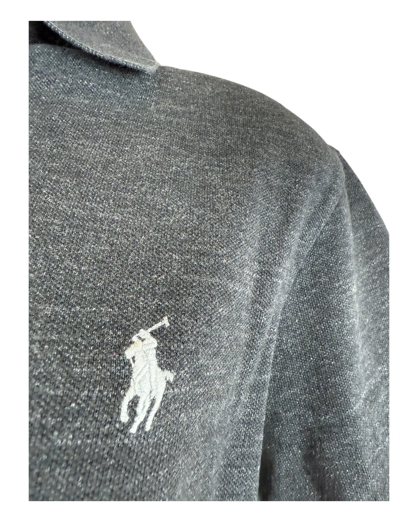 Polo Ralph Lauren Poloshirt schwarz meliert Größe M