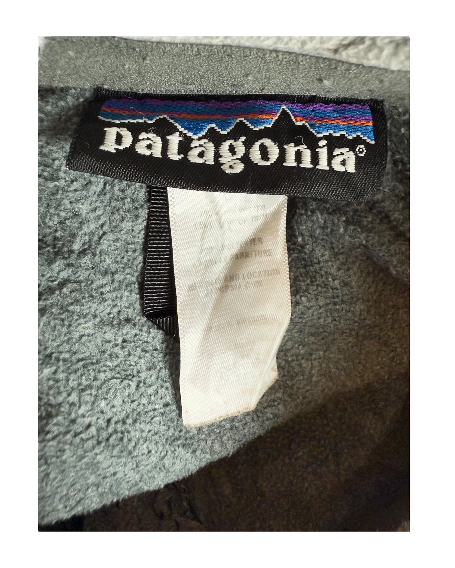Patagonia Fleece Jacke grau Größe L