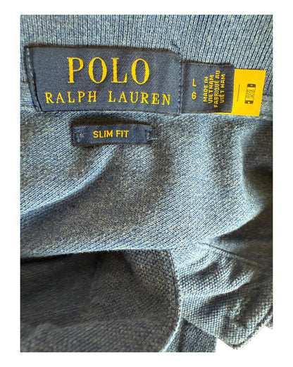 Polo Ralph Lauren Poloshirt blau meliert Größe L