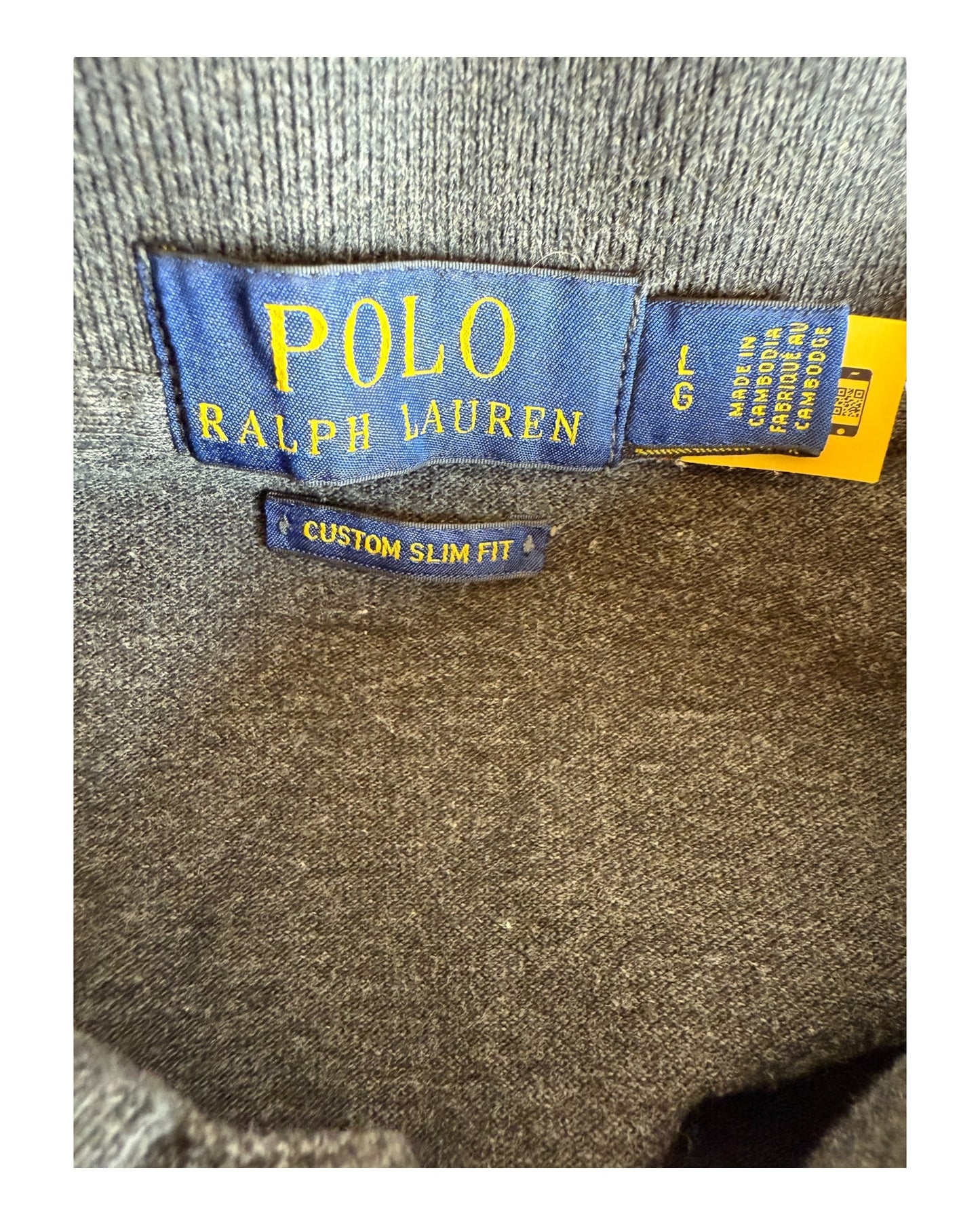 Polo Ralph Lauren Poloshirt dunkelgrau Größe L