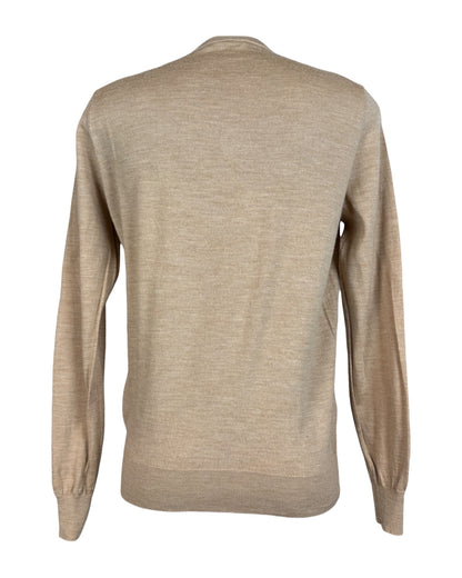 Suit Supply Pullover Merinowolle beige Größe M